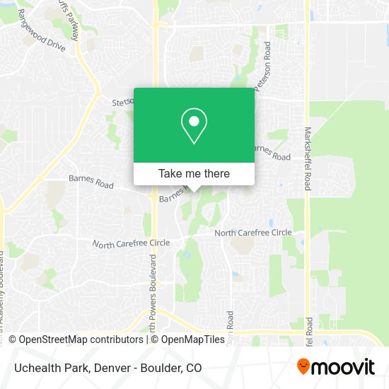 Mapa de Uchealth Park