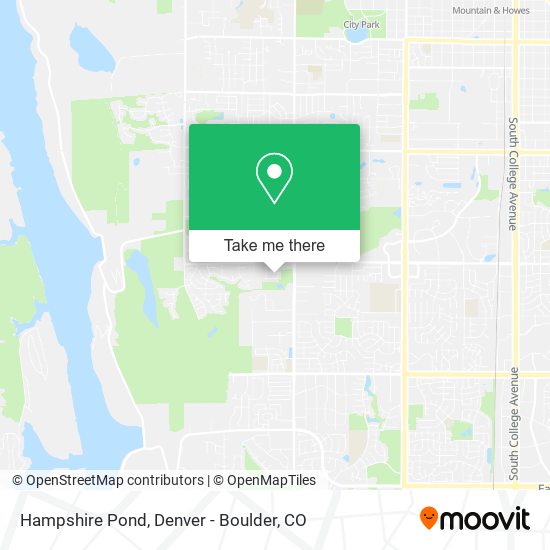 Hampshire Pond map