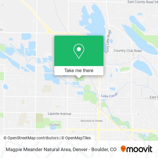 Magpie Meander Natural Area map