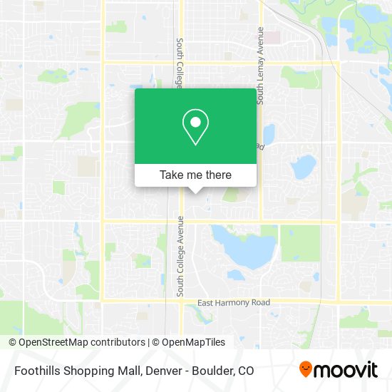 Foothills Shopping Mall map