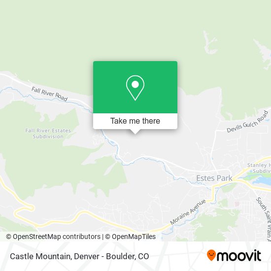 Castle Mountain map