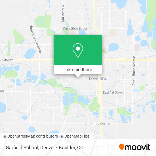 Garfield School map