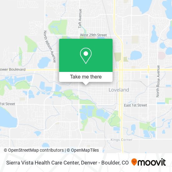 Mapa de Sierra Vista Health Care Center