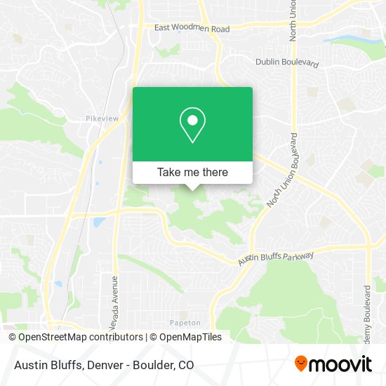 Mapa de Austin Bluffs