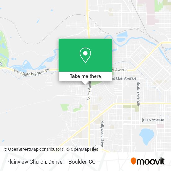 Plainview Church map