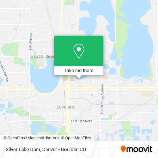 Silver Lake Dam map