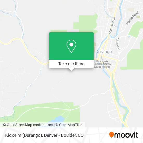 Kiqx-Fm (Durango) map