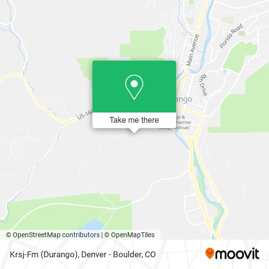Krsj-Fm (Durango) map
