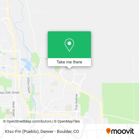 Ktsc-Fm (Pueblo) map