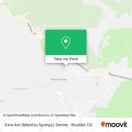 Kxre-Am (Manitou Springs) map
