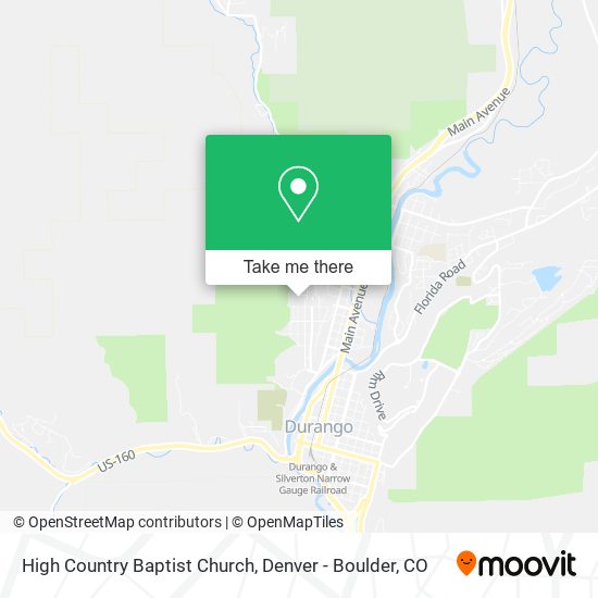 Mapa de High Country Baptist Church