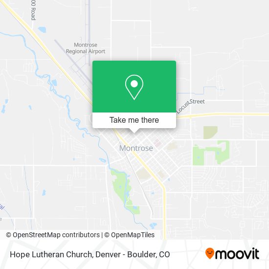 Hope Lutheran Church map