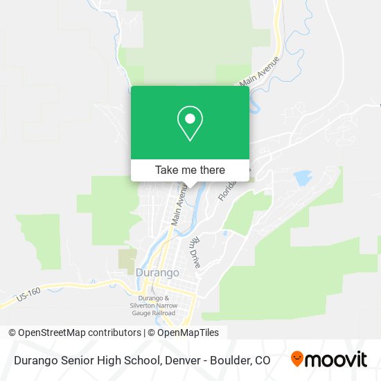 Mapa de Durango Senior High School