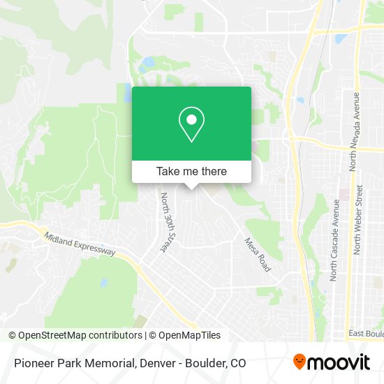 Pioneer Park Memorial map