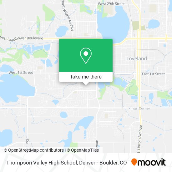 Mapa de Thompson Valley High School