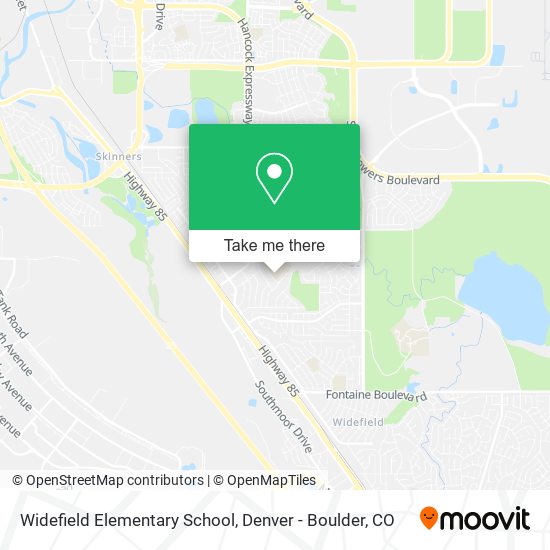 Mapa de Widefield Elementary School