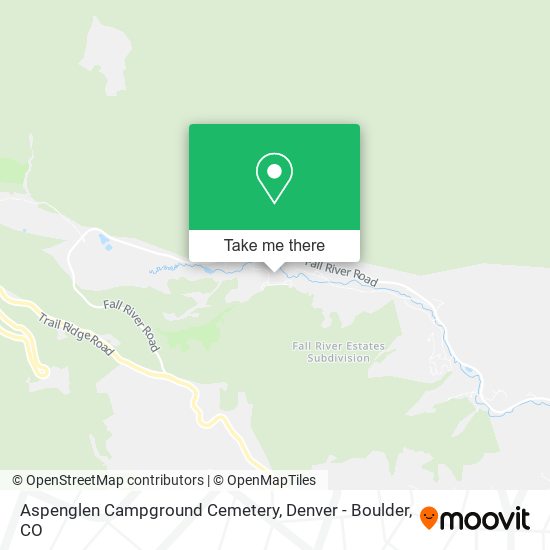 Aspenglen Campground Cemetery map