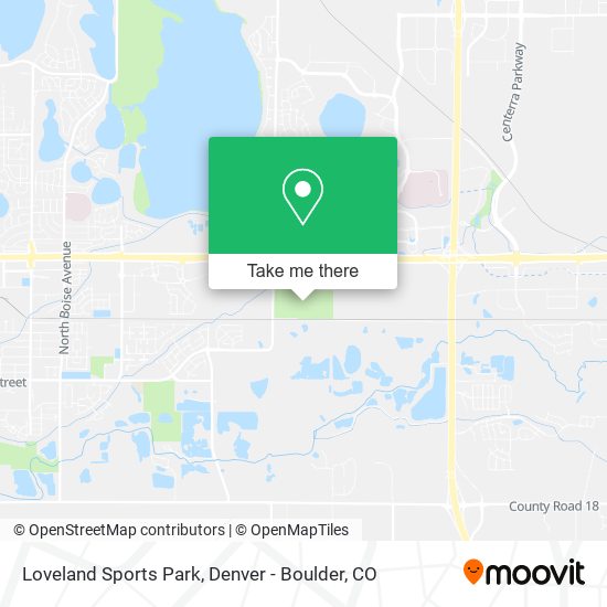 Loveland Sports Park map