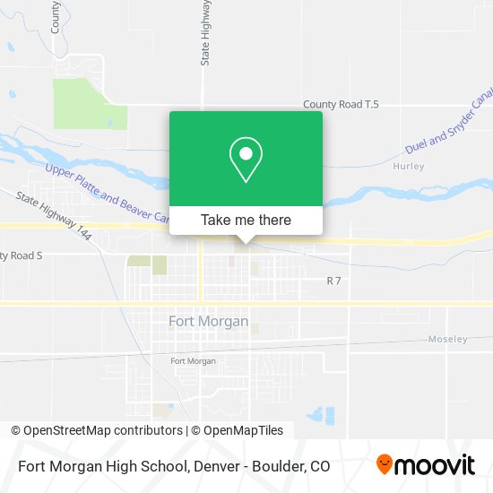 Fort Morgan High School map