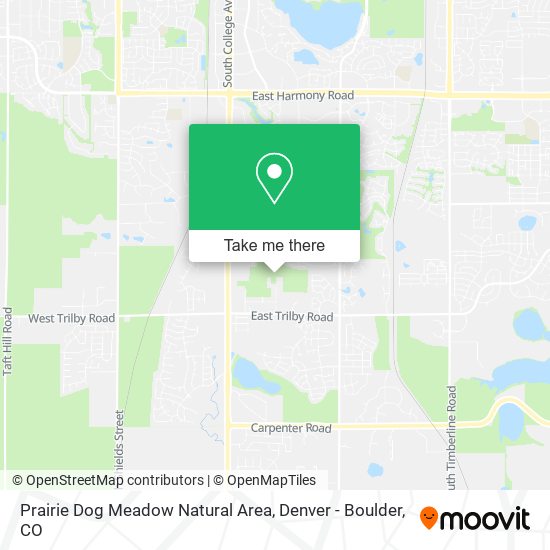 Prairie Dog Meadow Natural Area map