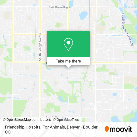 Friendship Hospital For Animals map