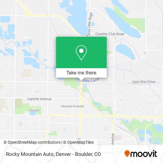 Mapa de Rocky Mountain Auto