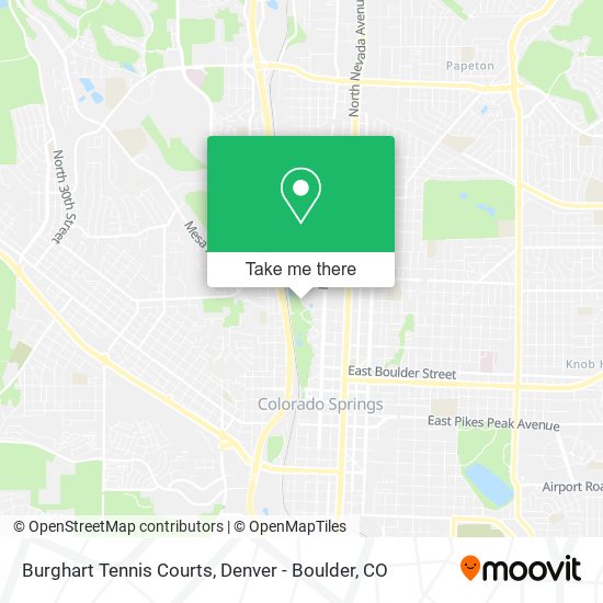 Burghart Tennis Courts map