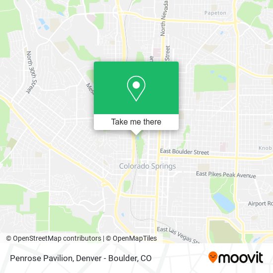 Penrose Pavilion map