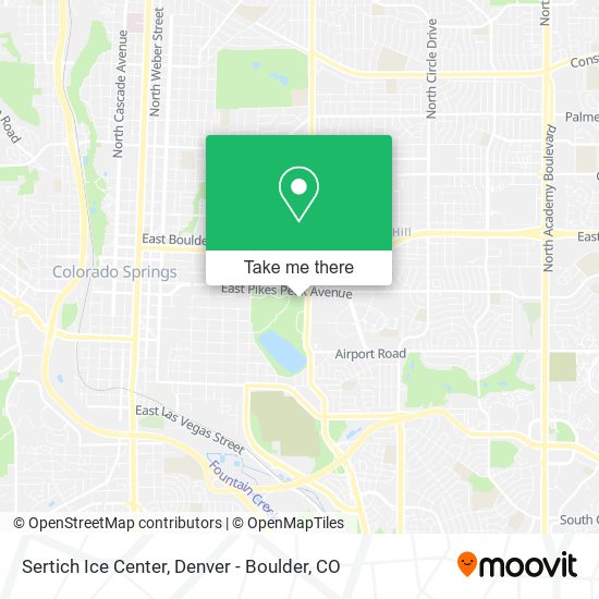 Sertich Ice Center map