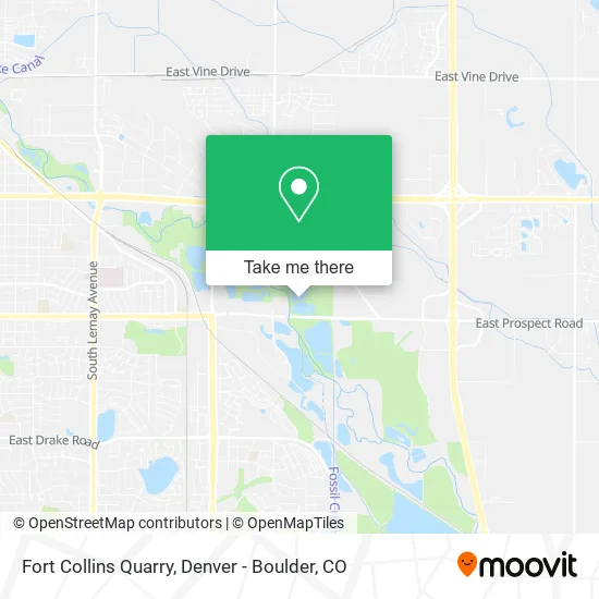 Fort Collins Quarry map