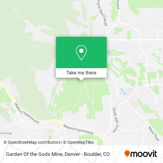 Garden Of the Gods Mine map