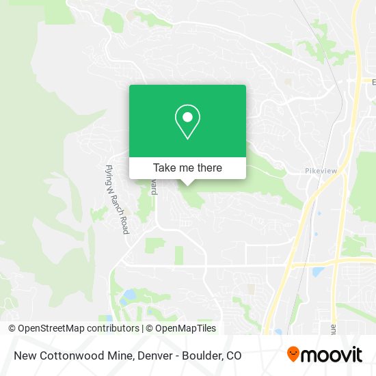 New Cottonwood Mine map