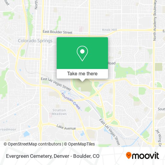 Evergreen Cemetery map