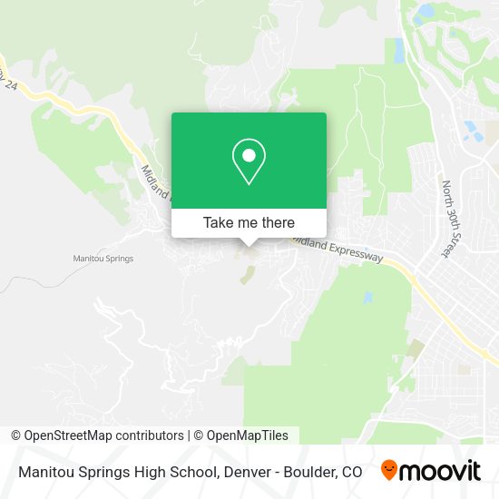 Mapa de Manitou Springs High School