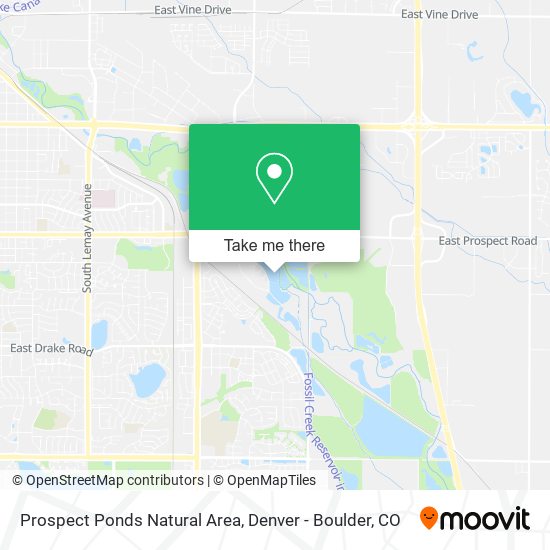 Prospect Ponds Natural Area map