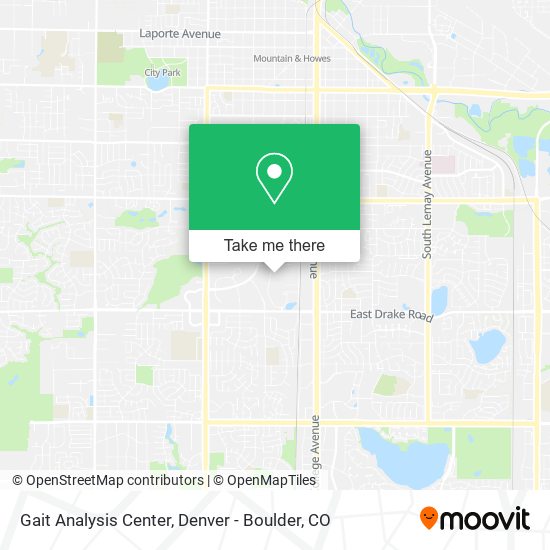 Gait Analysis Center map