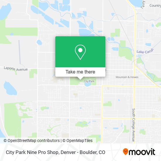 City Park Nine Pro Shop map