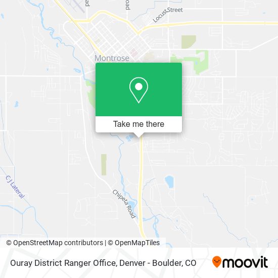 Ouray District Ranger Office map