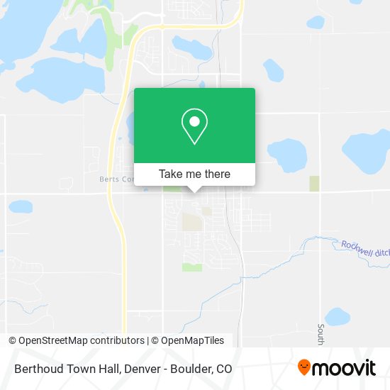Berthoud Town Hall map