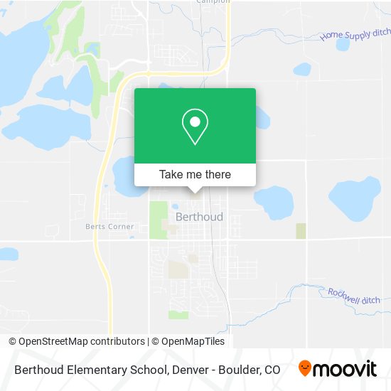 Berthoud Elementary School map