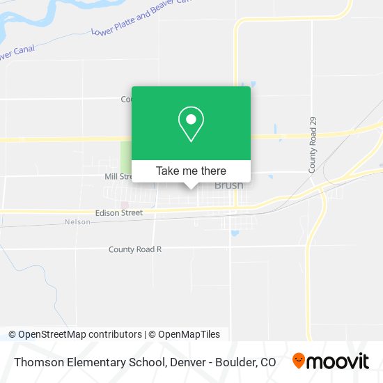 Mapa de Thomson Elementary School