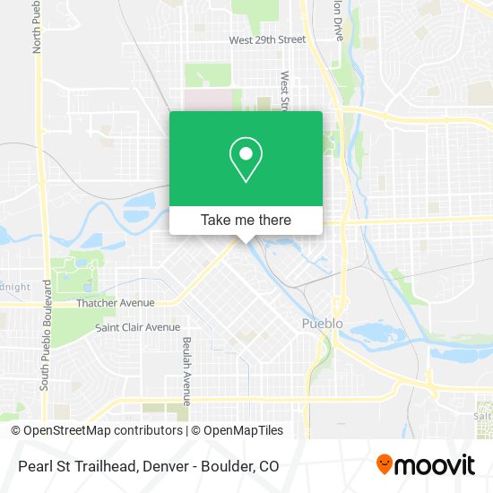 Pearl St Trailhead map