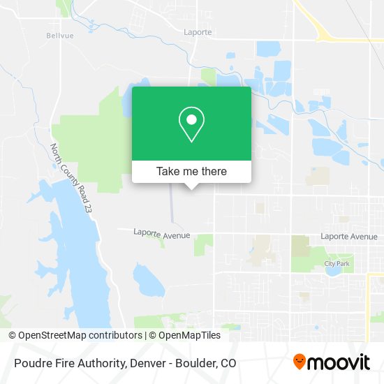 Mapa de Poudre Fire Authority