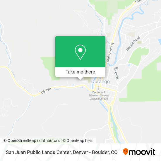 San Juan Public Lands Center map