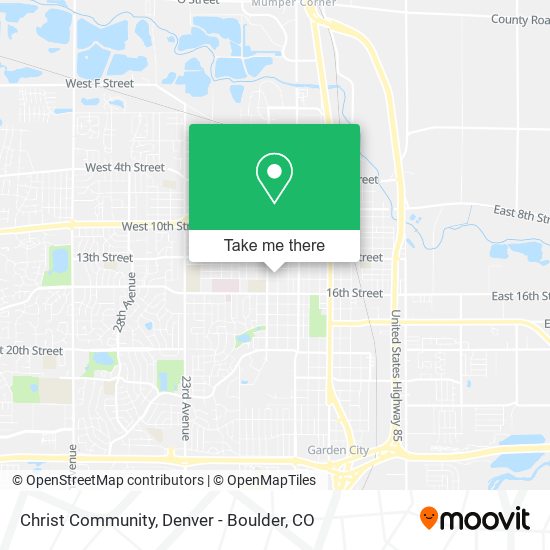 Christ Community map