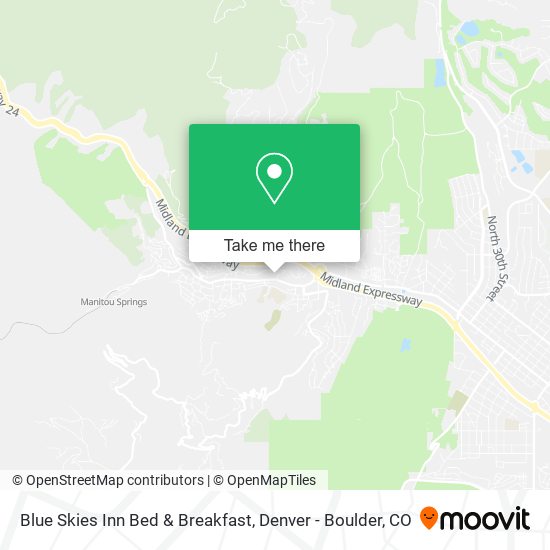 Mapa de Blue Skies Inn Bed & Breakfast