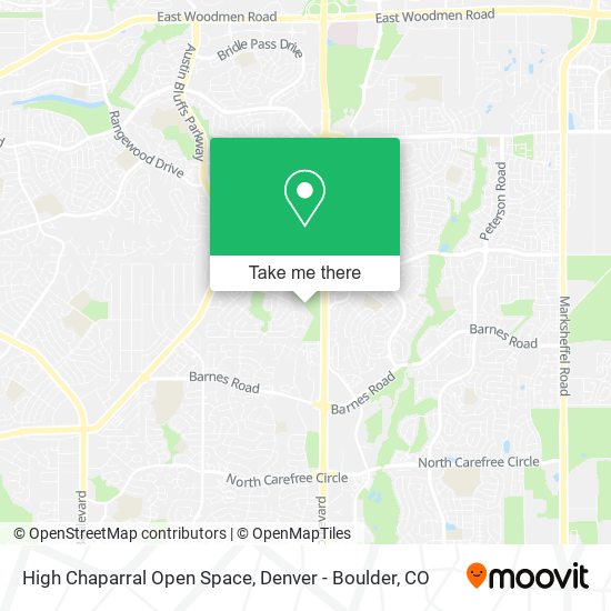 High Chaparral Open Space map