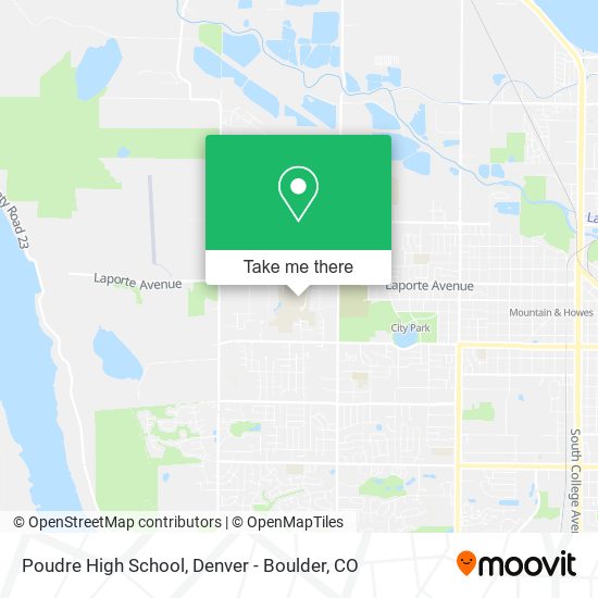 Mapa de Poudre High School