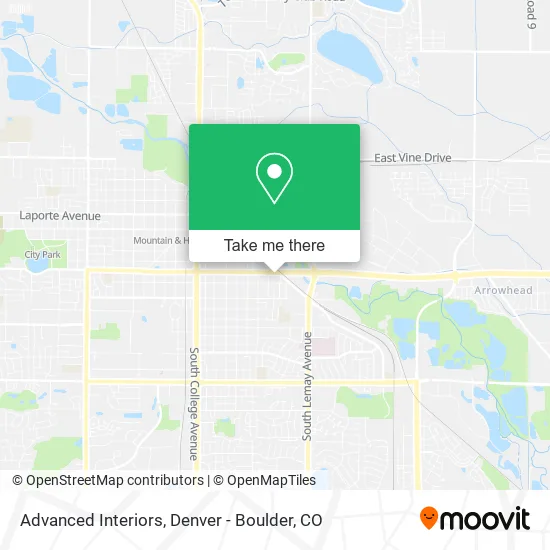 Advanced Interiors map