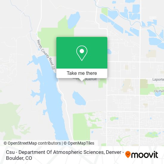 Csu - Department Of Atmospheric Sciences map